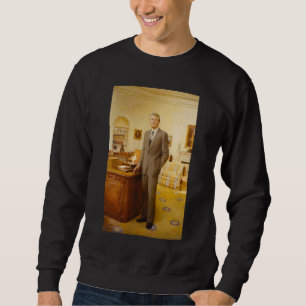 James Earl Carter Painted US-Präsident Portrait Sweatshirt
