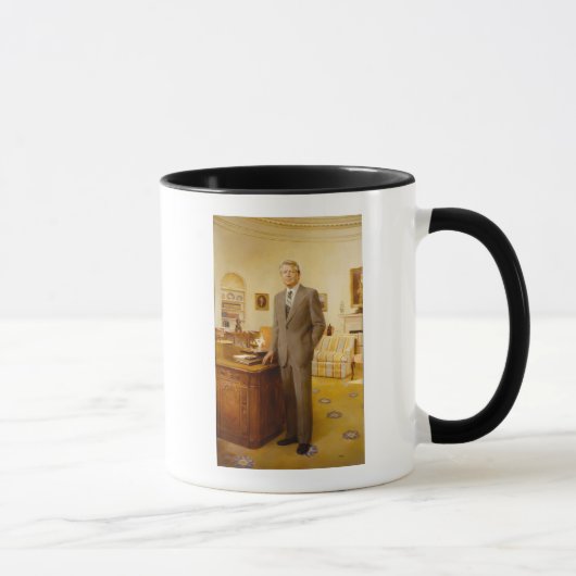 James Earl Carter Painted US-Präsident Portrait Tasse (Rechts)