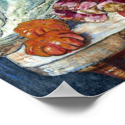 James Ensor Blume und Gemüse Poster (Ecke)