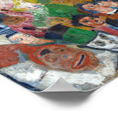 James Ensor Christ Eintritt in Brüssel 1889 Poster (Ecke)