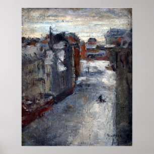 James Ensor Der Van Iseghemlaan im Schnee Poster