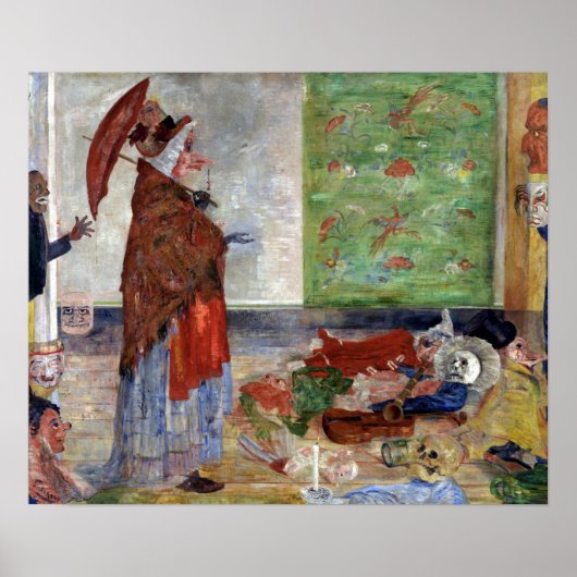 James Ensor erstaunt die Maske-Wouse Poster (Vorne)