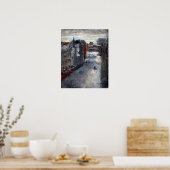 James Ensor The Van Iseghemlaan im Schnee Poster (Küche)