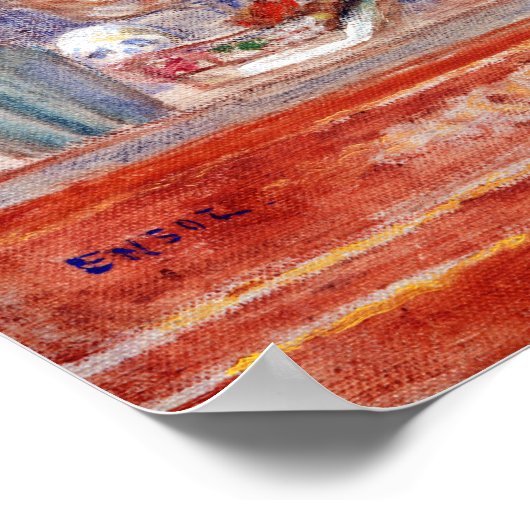 James Ensor Un bon coin chez moi Poster (Ecke)