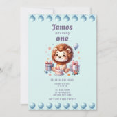 James' erster Geburtstag Einladung (Vorderseite)