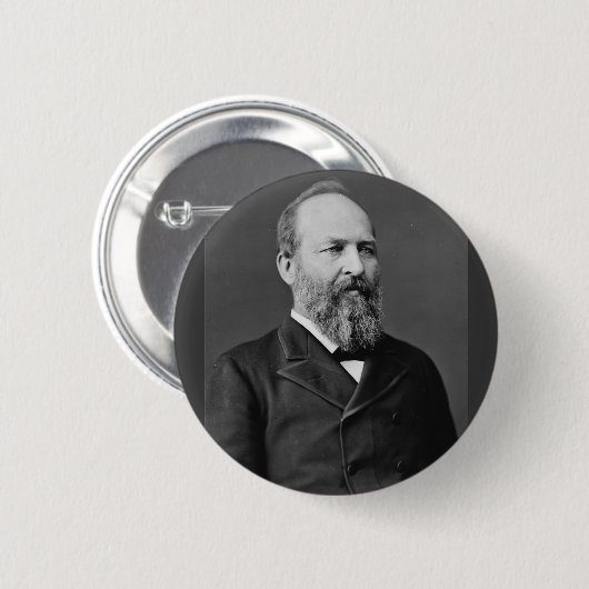 James Garfield 20 Button (Vorne & Hinten)