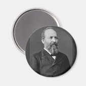 James Garfield 20 Magnet (Vorderseite/Rückseite)
