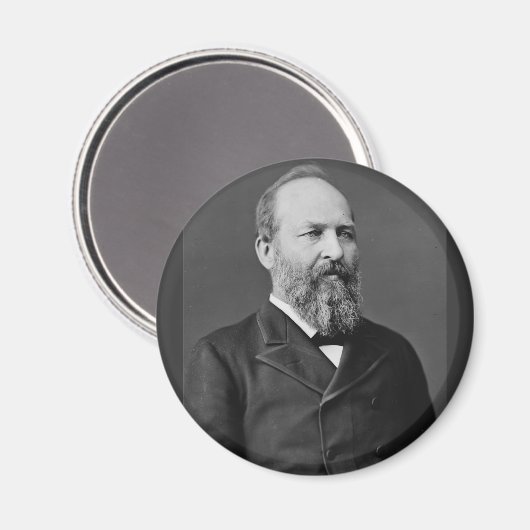 James Garfield 20 Magnet (Vorderseite/Rückseite)