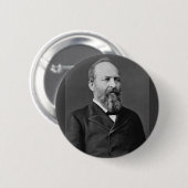 James Garfield 20. Präsident Button (Vorne & Hinten)