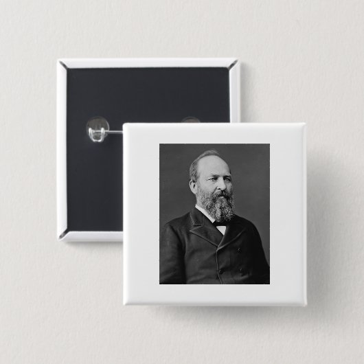 James Garfield 20. Präsident Button (Vorne & Hinten)
