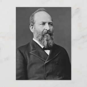 James Garfield 20. Präsident Postkarte