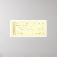 James Garfield Unterzeichnete Karo vom 25. Januar 