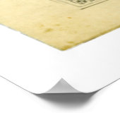 James Garfield Unterzeichnete Karo vom 25. Januar Poster (Ecke)