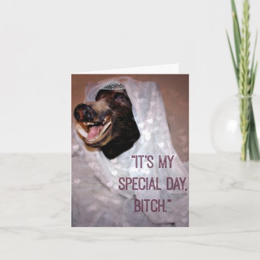 James Garfield Wedding Card Karte (Vorderseite)