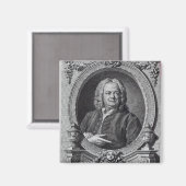 James Gibbs, eingraviert von Bernard Baron, 1747 Magnet (Vorderseite/Rückseite)