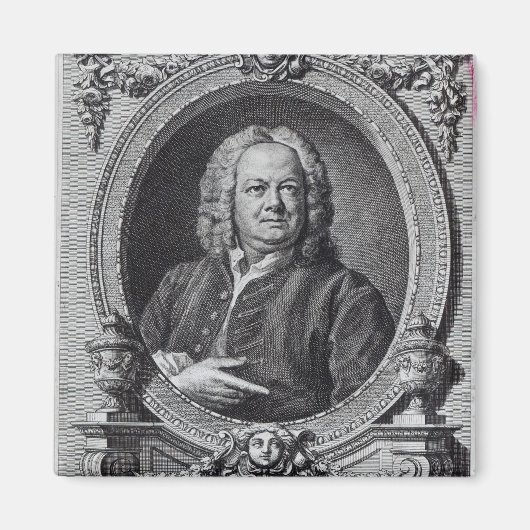 James Gibbs, eingraviert von Bernard Baron, 1747 Magnet (Vorne)