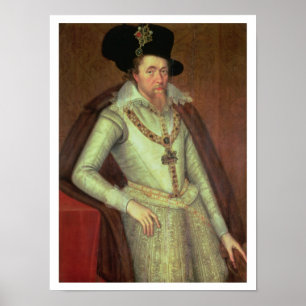 James I (1603-25) und VI von Schottland (1567-1625 Poster