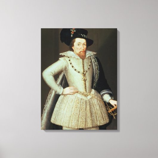 James I., Halbbild Leinwanddruck (Vorderseite)