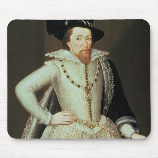 James I, Hälfte-langes Porträt Mousepad (Vorne)