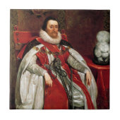 James I von Daniel Mytens Fliese (Vorderseite)
