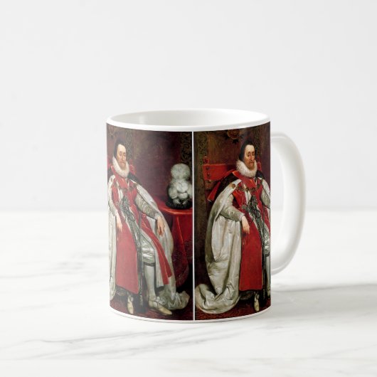 James I von Daniel Mytens Kaffeetasse (VorderseiteRechts)