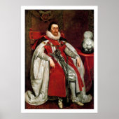 James I von Daniel Mytens Poster (Vorne)
