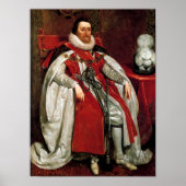 James I von Daniel Mytens Poster (Vorne)