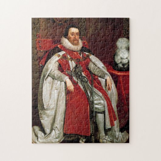 James I von Daniel Mytens Puzzle (Vertikal)
