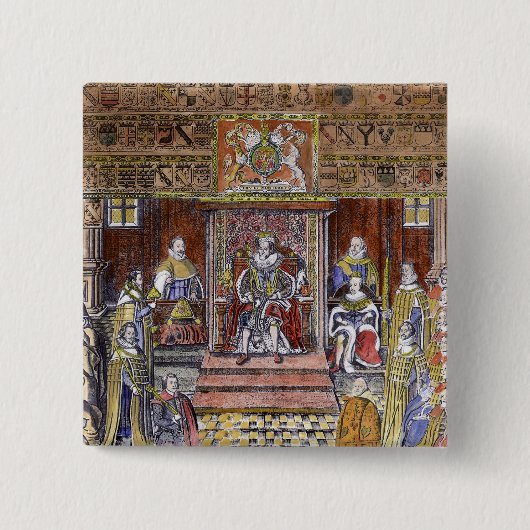 James I von England am Gericht, Button (Vorderseite)