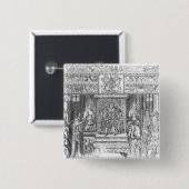 James I von England am Gericht Button (Vorne & Hinten)