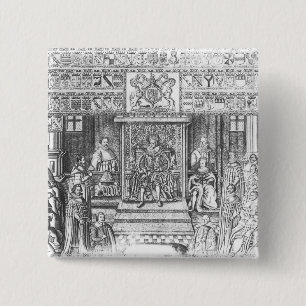 James I von England am Gericht Button