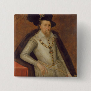 James I von England und VI von Schottland Button