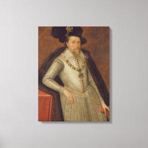 James I von England und VI von Schottland Leinwanddruck