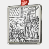 James I von England und VI von Schottland Silbernes Ornament (Links)