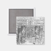 James I. von England vor Gericht Magnet (Vorderseite/Rückseite)