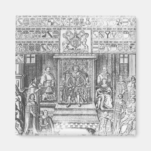 James I. von England vor Gericht Magnet (Vorne)
