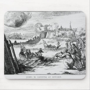 James II landend bei Kinsale, am 12. März 1689 Mousepad
