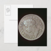 James-II-Münze Postkarte (Vorne/Hinten)