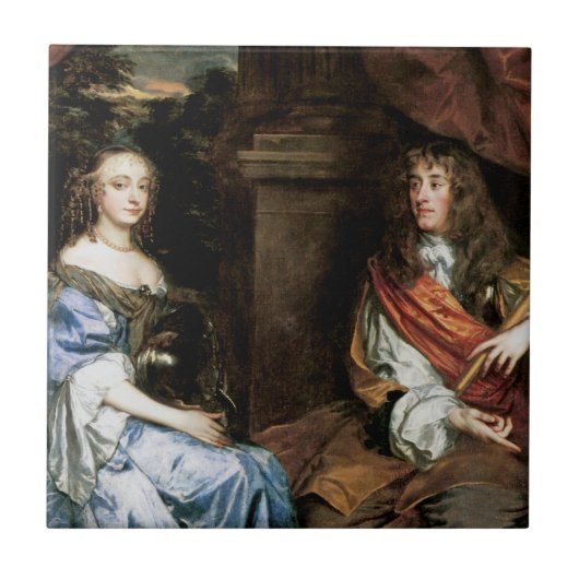 James II und Anne Hyde durch Sir Peter Lely Fliese (Vorderseite)
