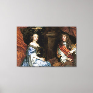 James II und Anne Hyde durch Sir Peter Lely Leinwanddruck