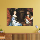 James II. und Anne Hyde von Sir Peter Lely Leinwanddruck (Insitu (Wohnzimmer))