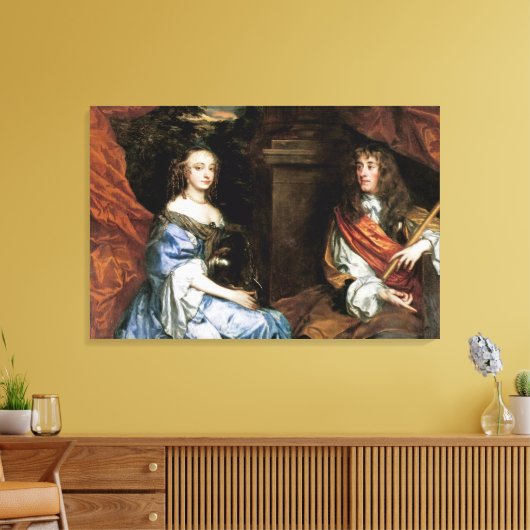 James II. und Anne Hyde von Sir Peter Lely Leinwanddruck (Insitu (Wohnzimmer))