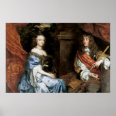 James II. und Anne Hyde von Sir Peter Lely Poster (Vorne)