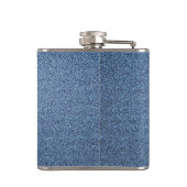 James Intveld Blue Denim Flasche Flachmann (Rückseite)