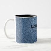 James Intveld Blue Denim Mug Zweifarbige Tasse (Links)