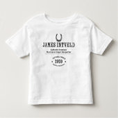 James Intveld Horseshoe Est. 1959 Kleinkind T-shirt (Vorderseite)
