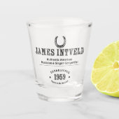 James Intveld Horseshoe Shot Glass Schnapsglas (Vorderseite)