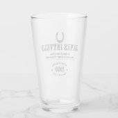 James Intveld Hufeisen Bierglas Glas (Rückseite)