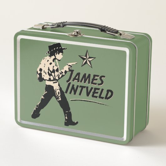 James Intveld Kleiner Cowboy Metall Brotdose (Vorderseite)