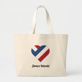 James Intveld mit Netherlands Heart Jumbo Stoffbeutel